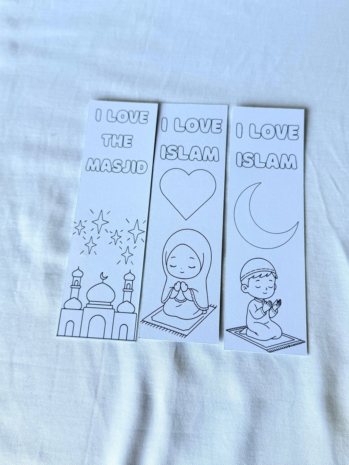 Kids Coloring Bookmark