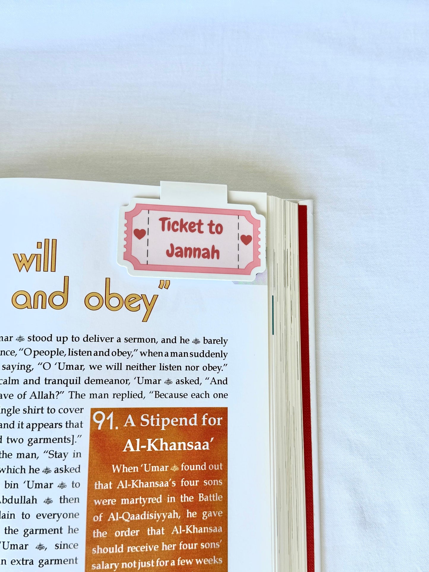 Ticket To Jannah Magnetic Bookmark