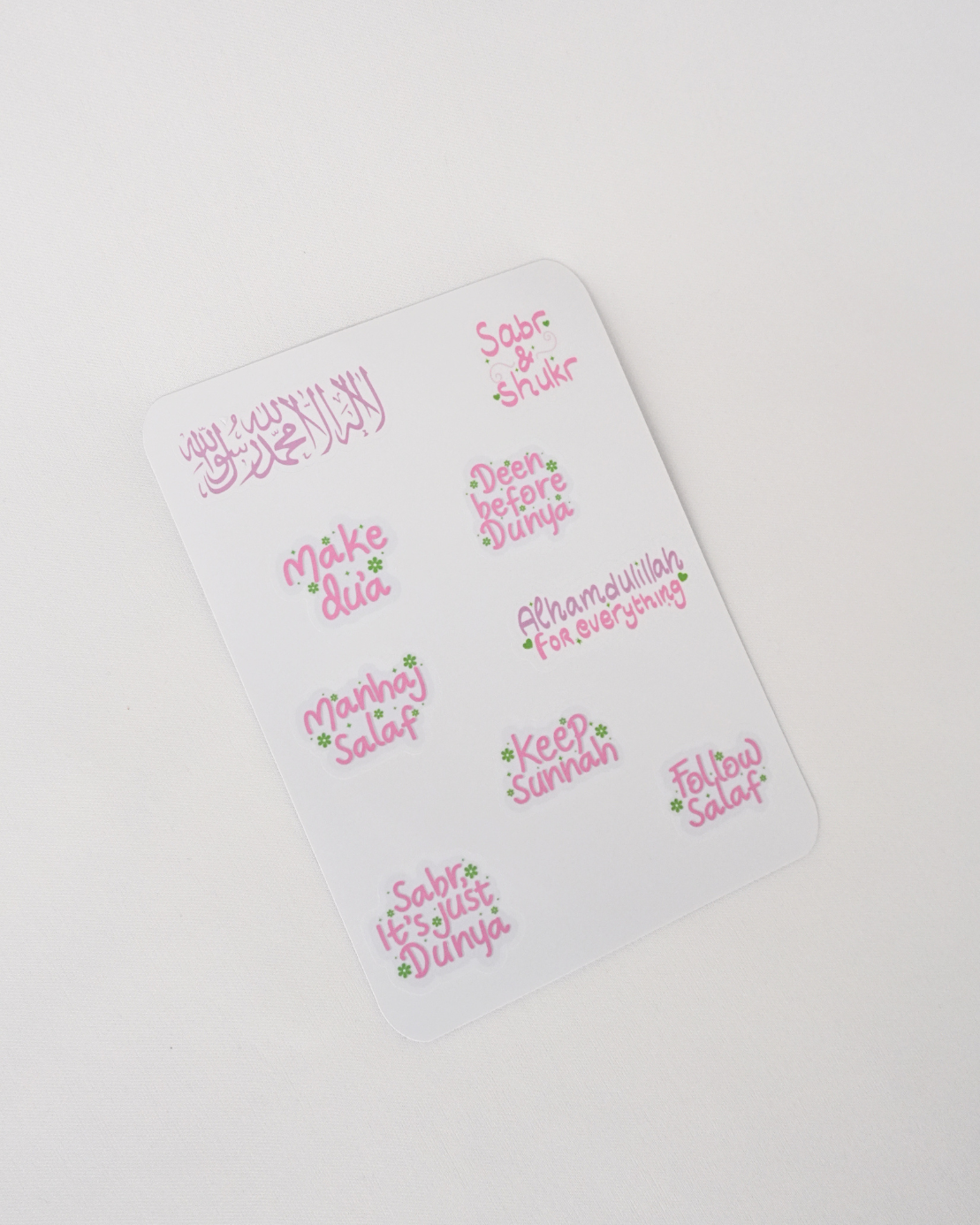 Deen Reminders Sticker Sheet