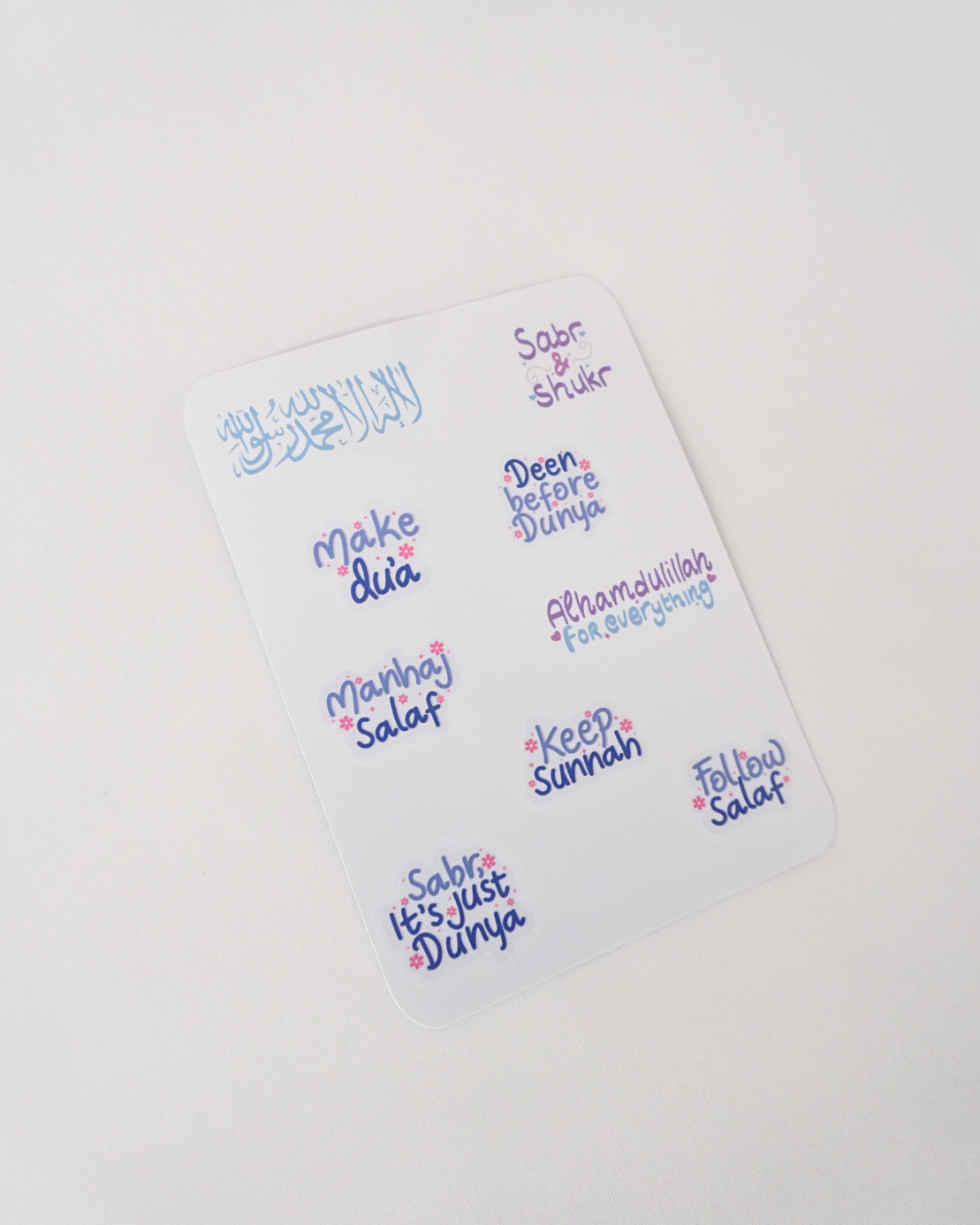 Deen Reminders Sticker Sheet