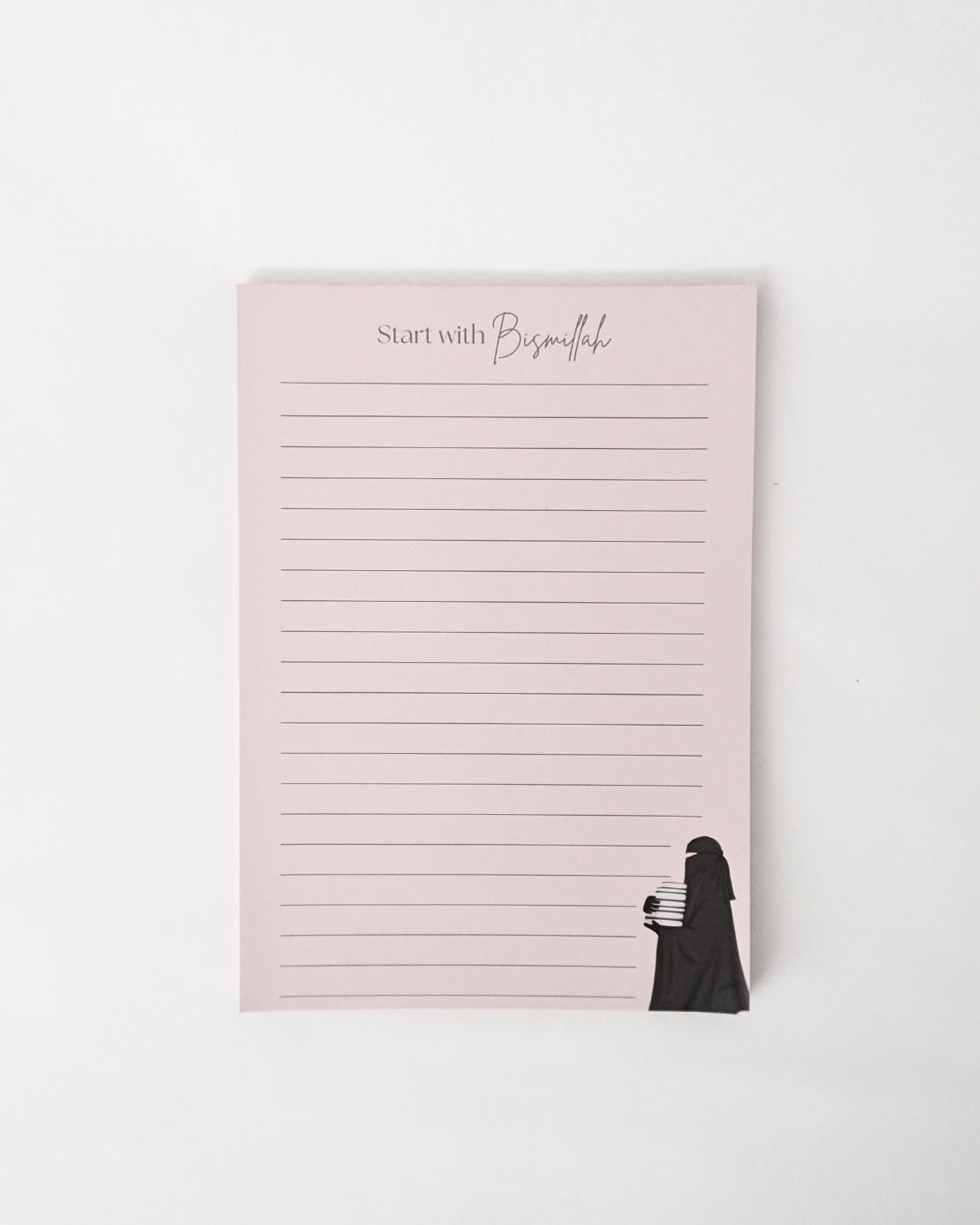 Start With Bimillah Notepad Beige