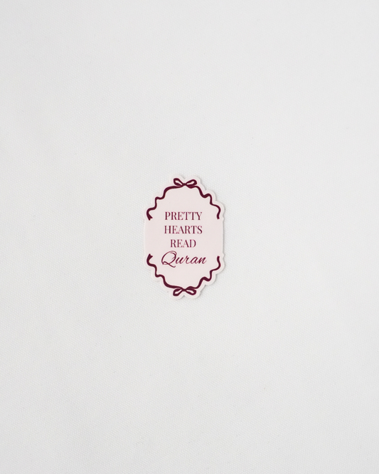 Pretty Hearts Read Quran Sticker