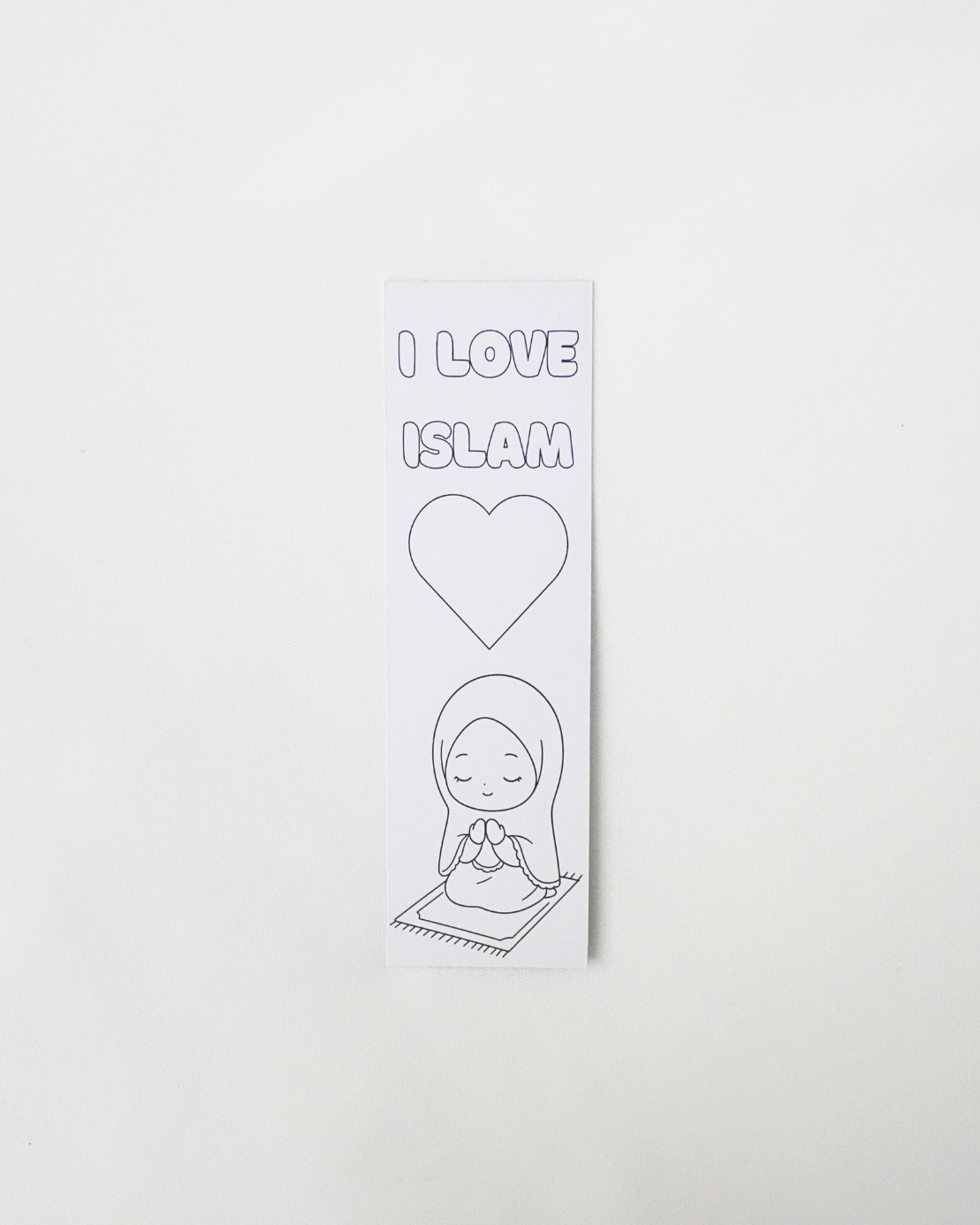 Kids Coloring Bookmark