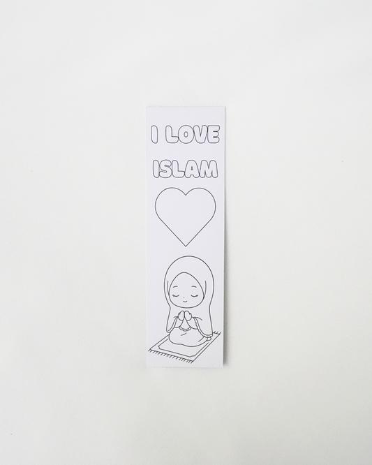 Kids Coloring Bookmark