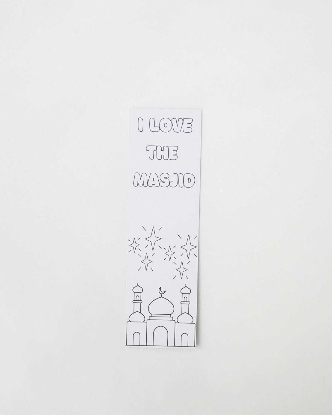 Kids Coloring Bookmark