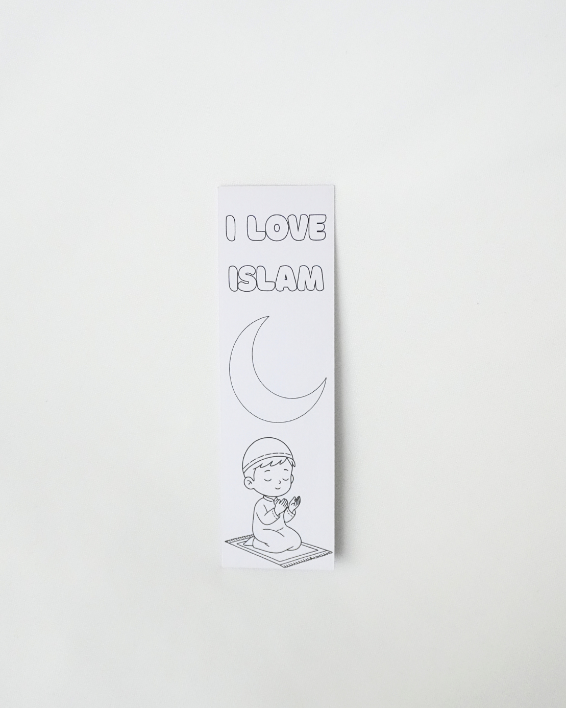 Kids Coloring Bookmark
