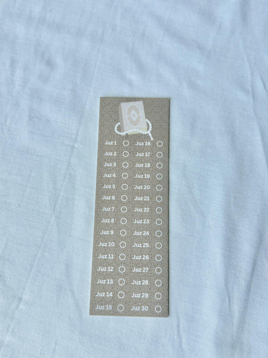 Juz Tracker Companion Bookmark