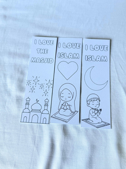 Kids Coloring Bookmark